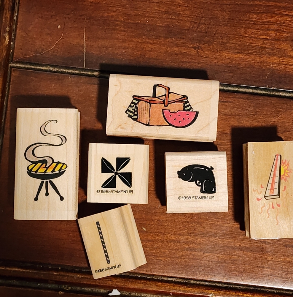 1 Set Of 19" Fun In Sun Stamps - Picture 4 of 10